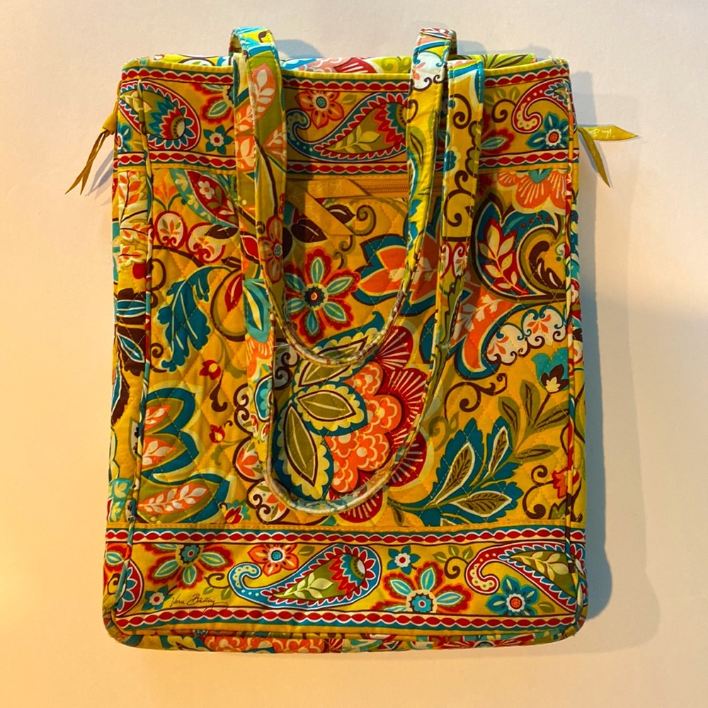 Vera Bradley Laptop Bag Paisley Yellow Retired